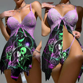 Wonder Skull Women's Lace Nightgown combines comfort and elegance with soft, breathable fabric and a chic lace design. Featuring adjustable straps for a perfect fit, it’s ideal for lounging or sleeping and suits all body types. A stylish must-have for your wardrobe!